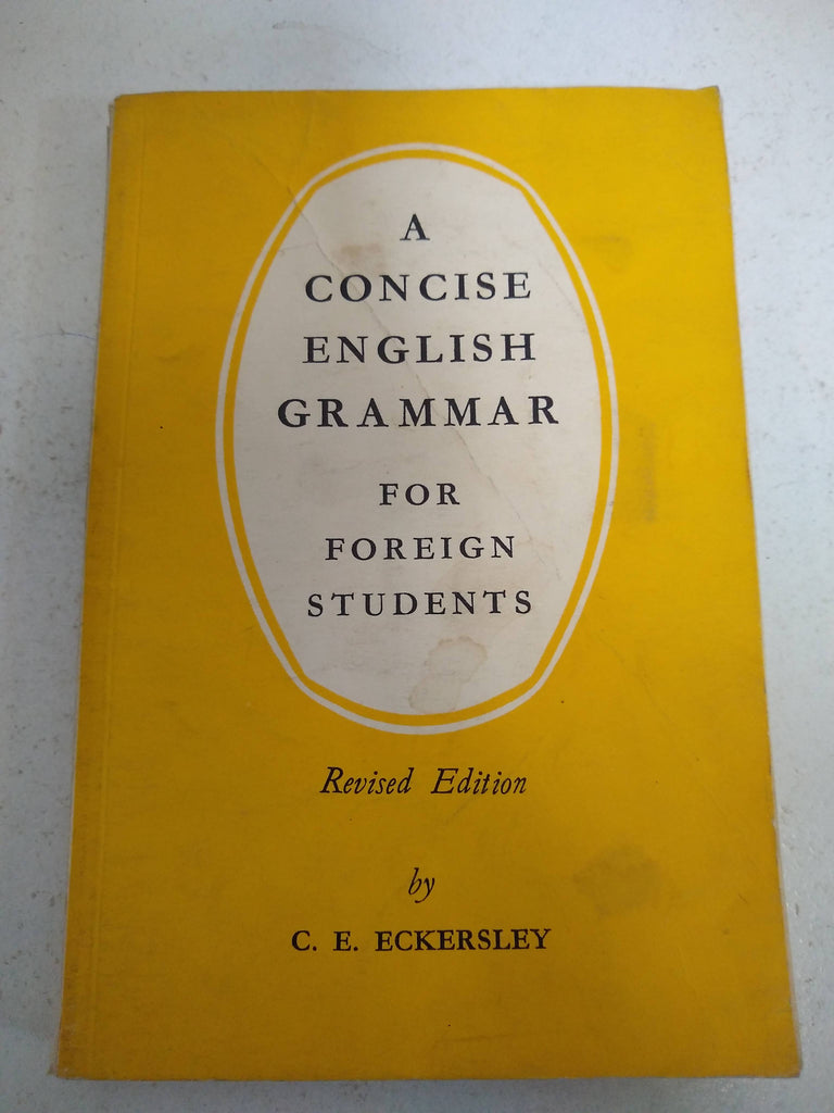 A concise english grammar for forreign students