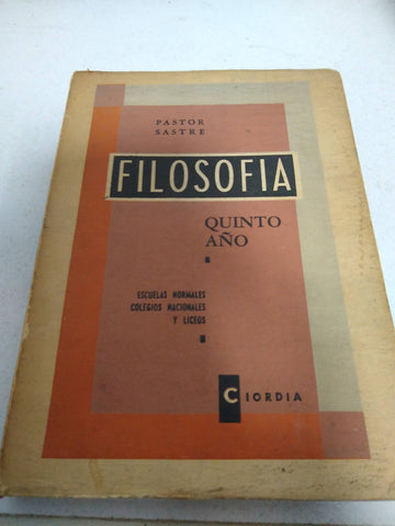 Filosofía quinto año