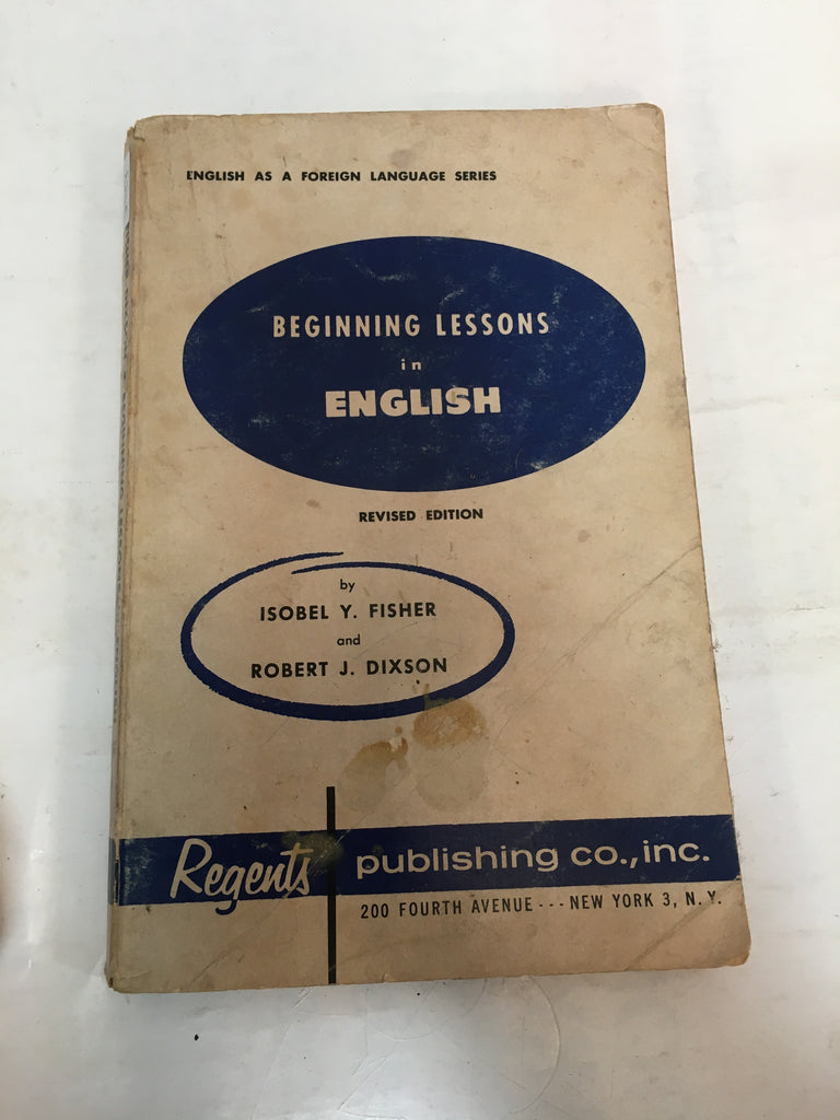 Beginning lessons in english