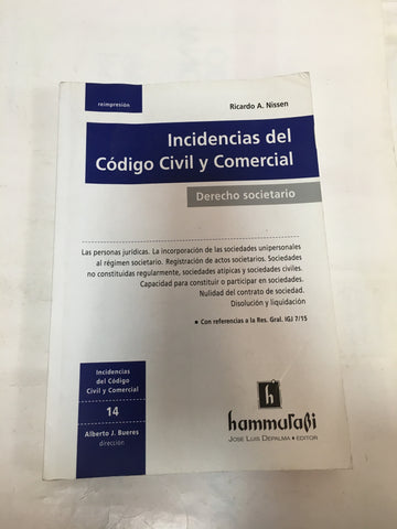 Incidencias del Codigo Civil y comercial