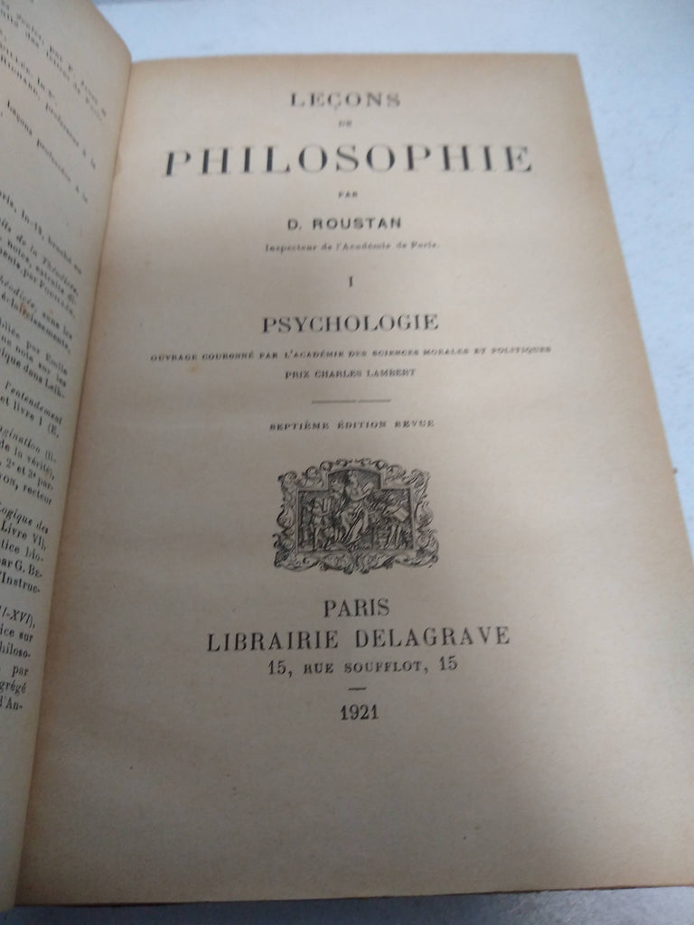 Lecons de philosophie