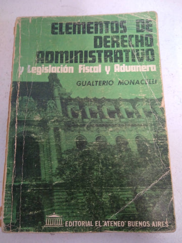 ELEMENTOS DE DERECHO ADMINISTRATIVO