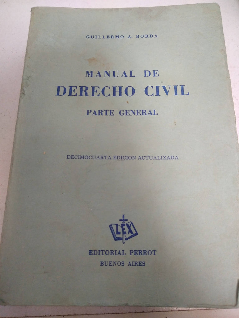 Manual de derecho civil, parte general