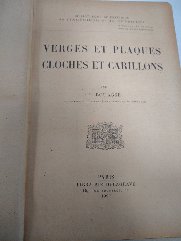 Verges et Plaques. Cloches et Carillons