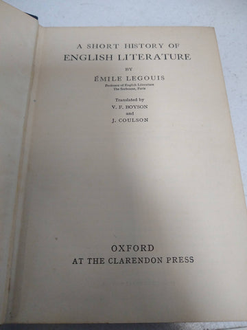 A Short History of English Literature