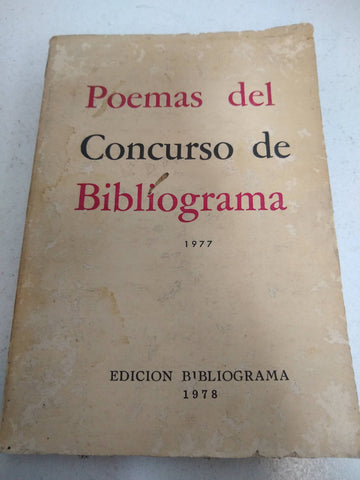 Poemas del concusto de Bibliograma 1977