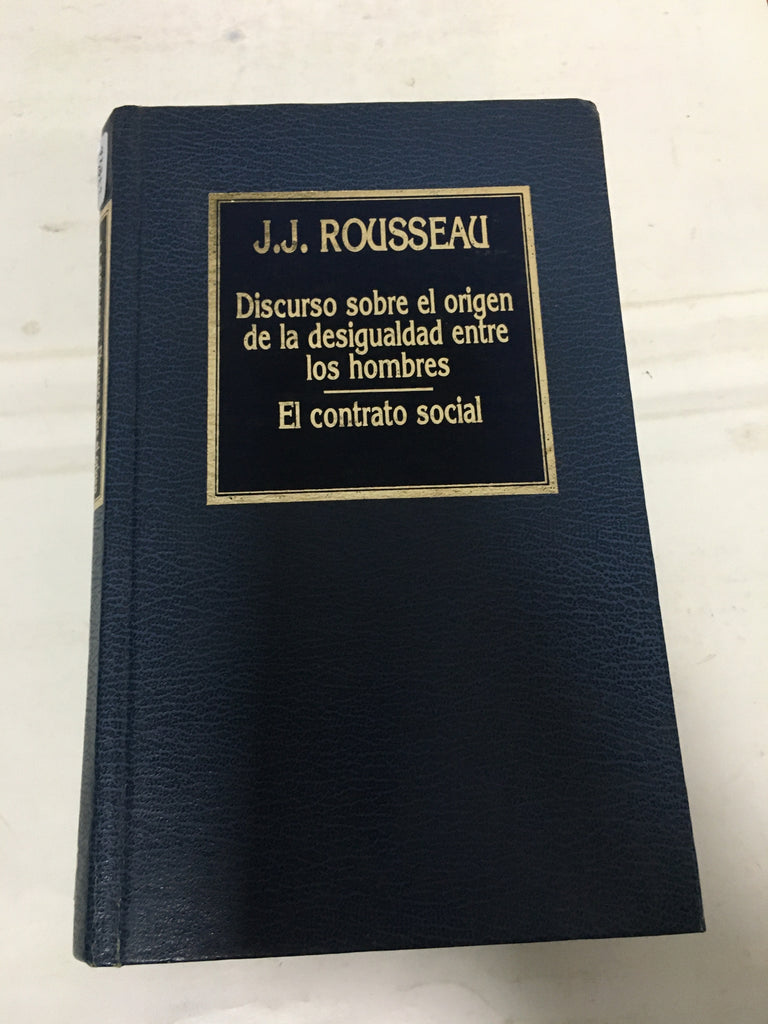 Libro rousseau origen desigualdad el contrato social