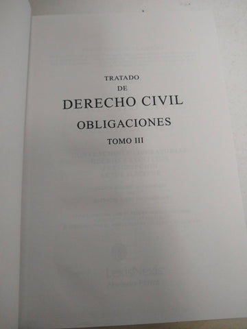 Tratado de Derecho Civil, Obligaciones Tomo III