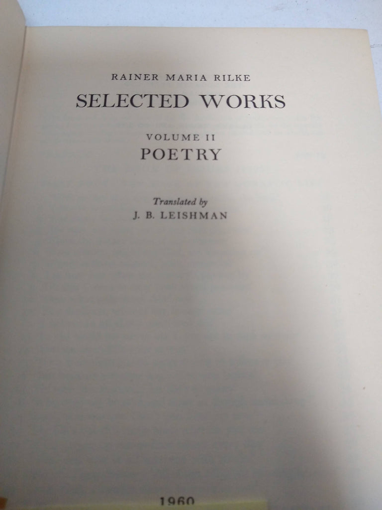 Selected Works Volume II Poetry