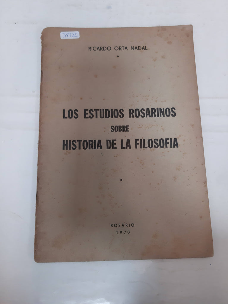 Los estudios Rosarinos sobre historia de la Filosofia