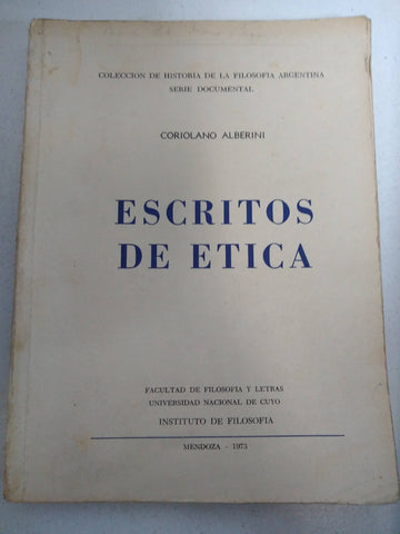 Escritos de etica