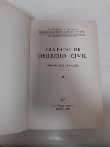 Tratado de Derecho Civil, Derechos Reales II