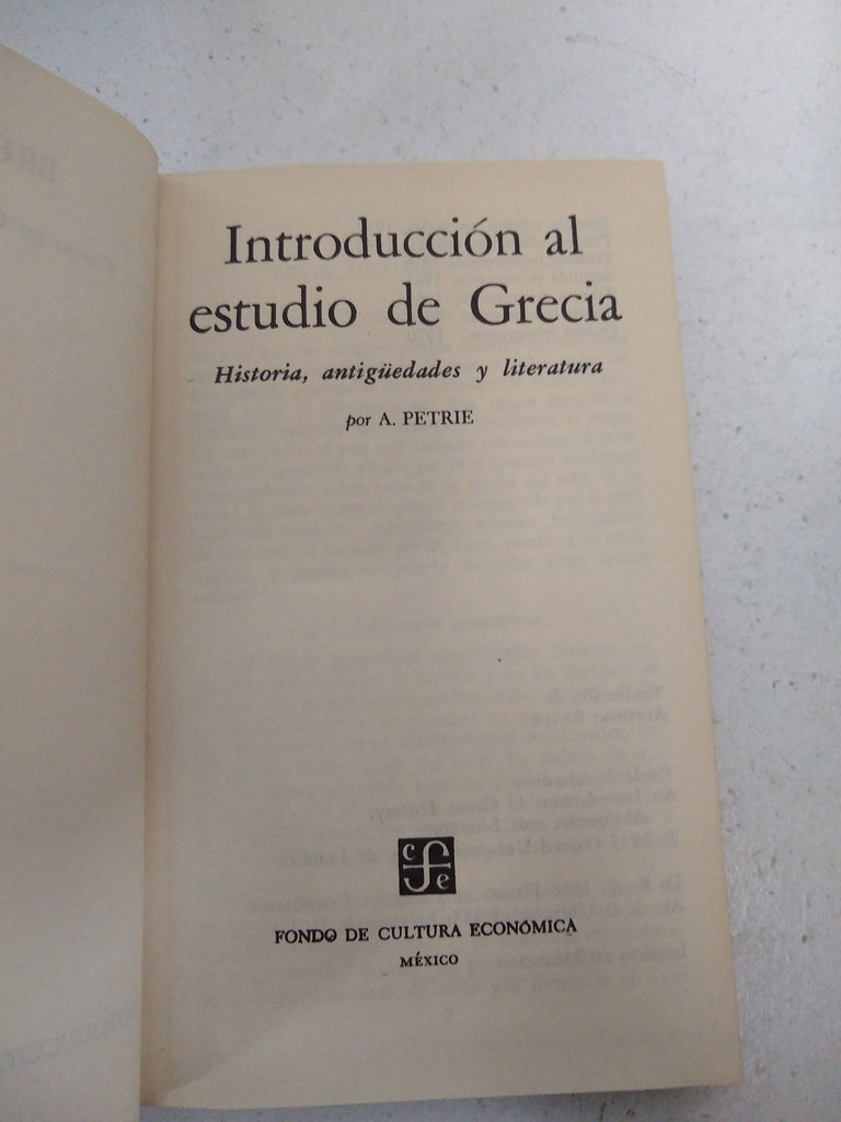 Introduccion al estudio de Grecia