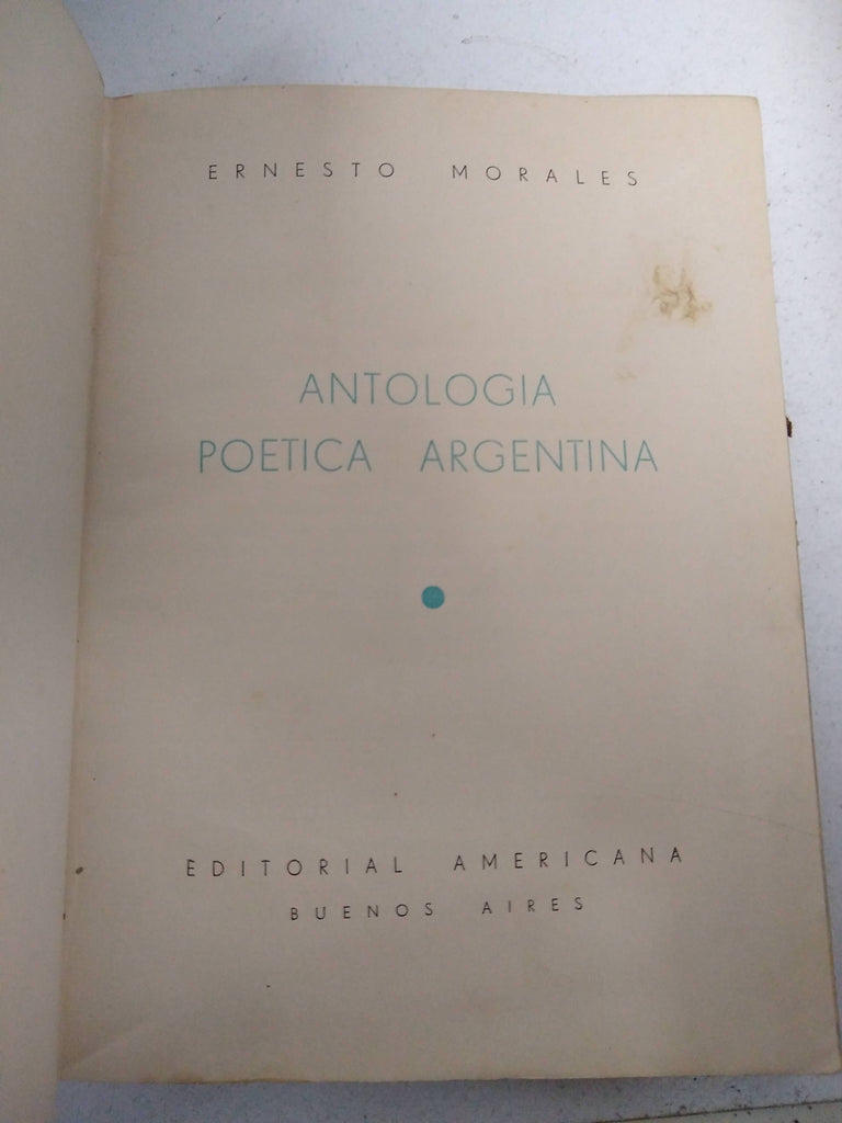 Antologia poetica argentina