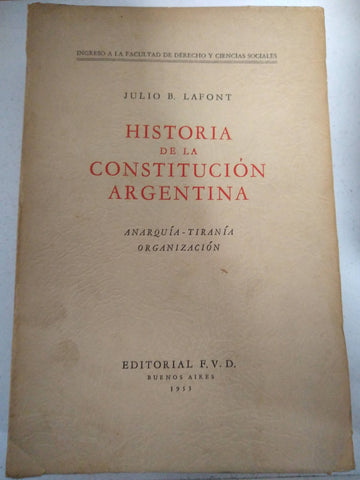 Historia de la Constitucion Argentina