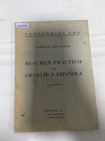 Resumen practico de Gramatica Española