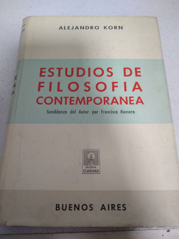 Estudios de Filosofia contemporanea