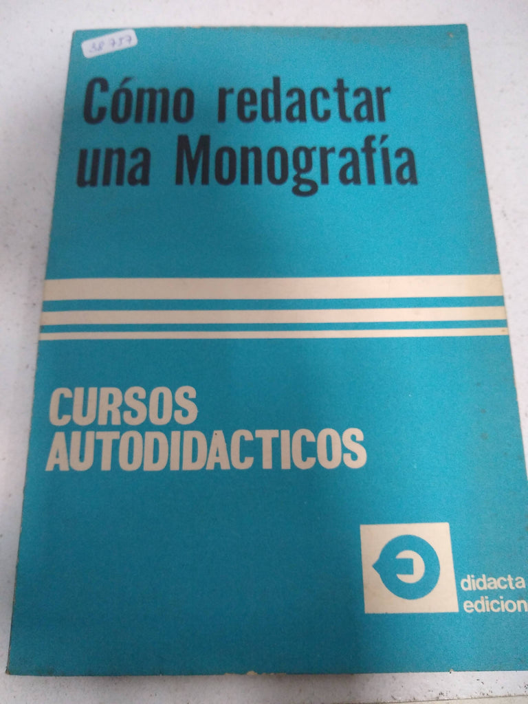 Como redactar una monografia