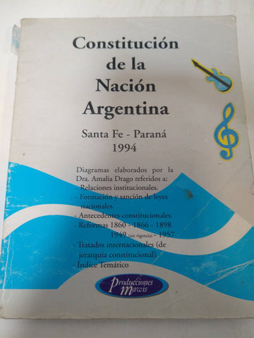 Constitución De La Nación Argentina Santa Fe- Paraná