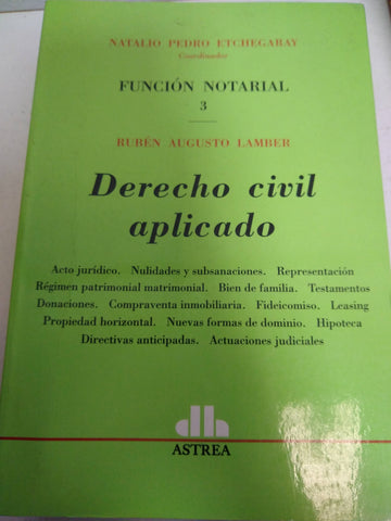 Función notarial 3. Derecho civil aplicado