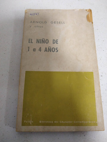 EL niño de 1 a 4 años