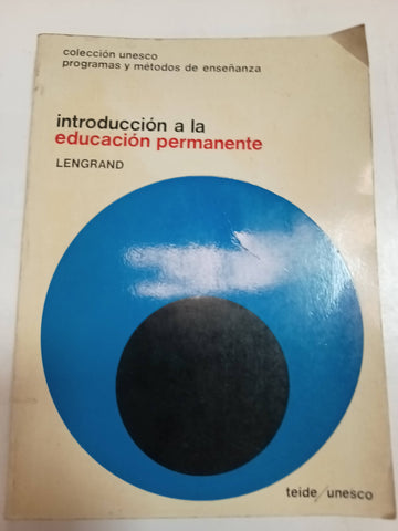 Introduccion a la educacion permanente