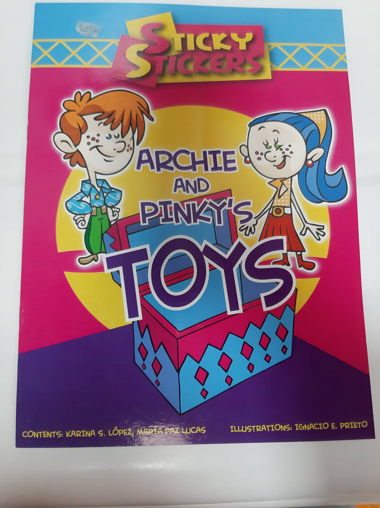 sticky stickers archie and pinkys toys