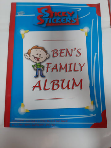 sticky stickers bens family album