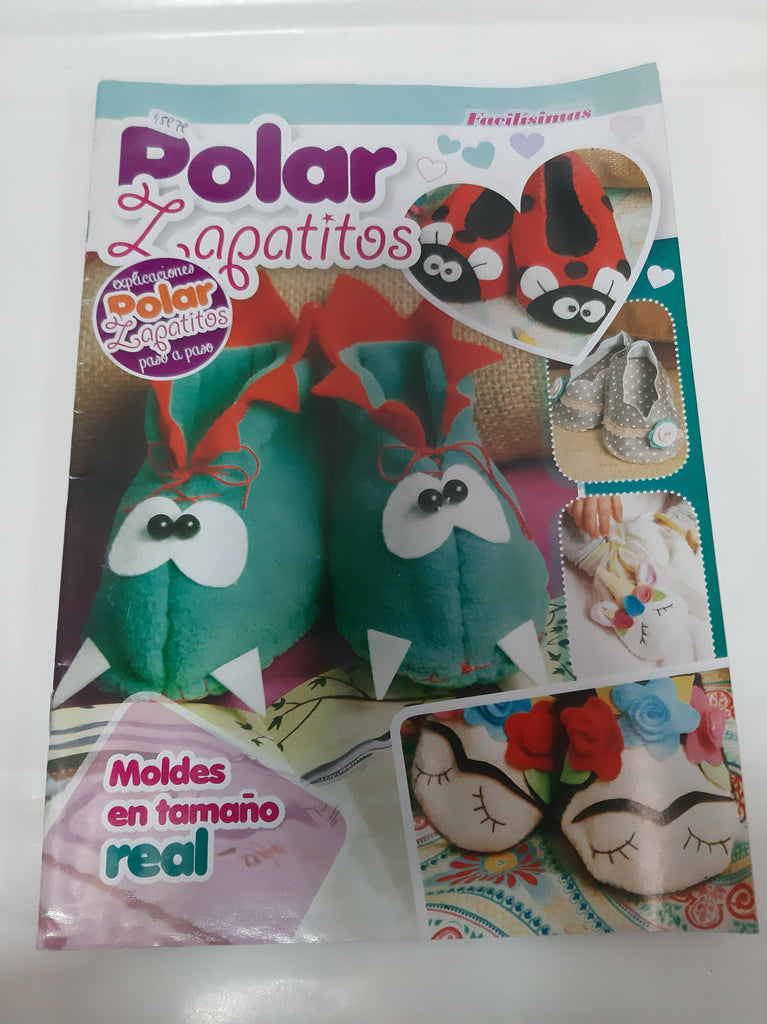 polar zapatitos paso a paso moldes a tamano real