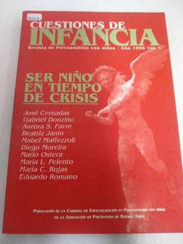 Cuestiones de Infancia: Revista de psicoanalisis con niños, Año 1996 Vol I