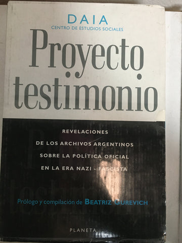 Proyecto testimonio tomo 1 y 2