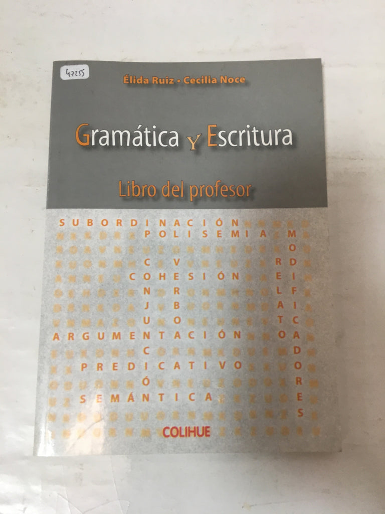 GRAMATICA Y ESCRITURA - LIBRO DEL PROFESOR