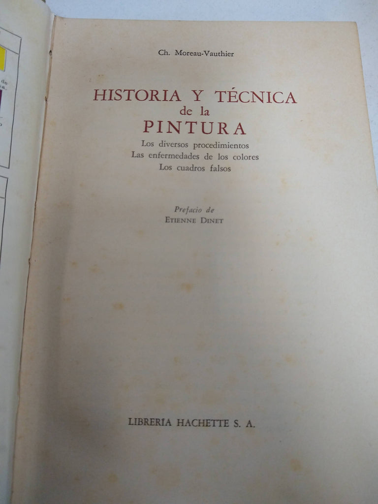 Historia y tecnica de la pintura