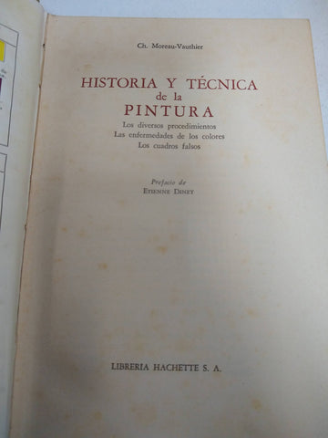 Historia y tecnica de la pintura