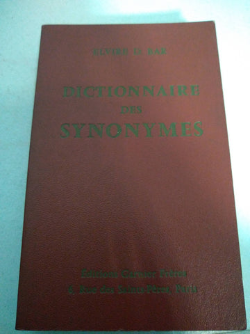 Dictionnaire des Synonymes