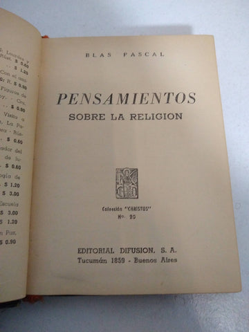 Pensamientos sobre la religion