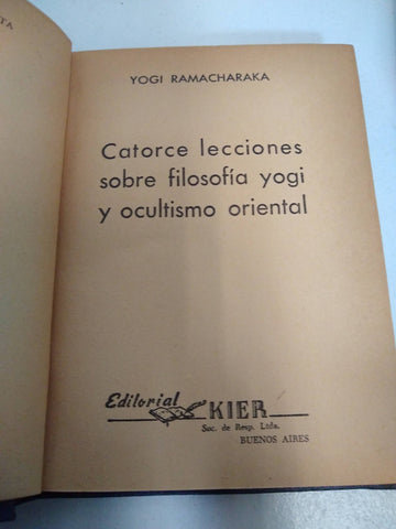 catorce lecciones sobre filosofía yogi y ocultismo oriental