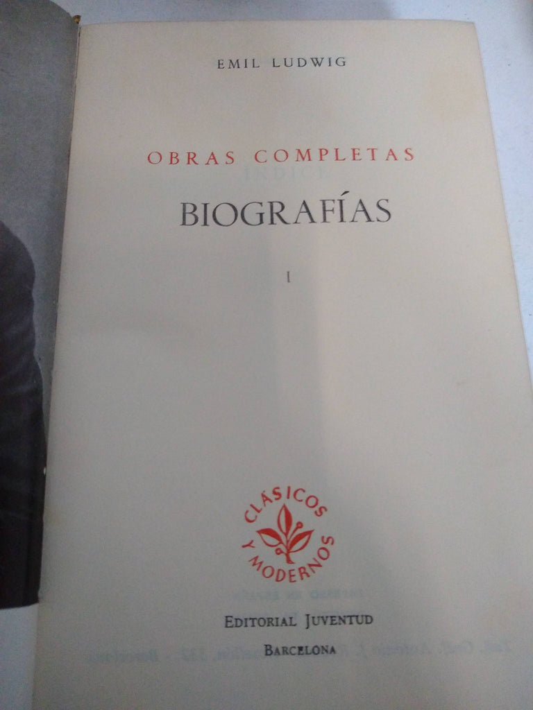 Obras Completas Biografías I