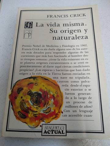 La vida misma. Su origen y naturaleza