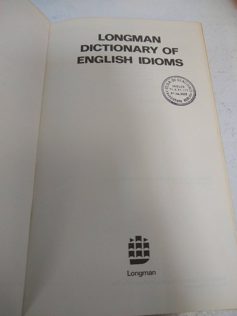 Longman Dictionary of English Idioms