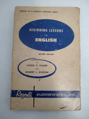 Beginning lessons in English