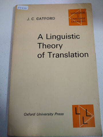 A linguistic theory of Translation