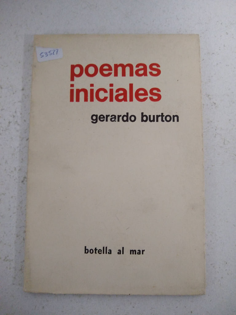 POEMAS INICIALES