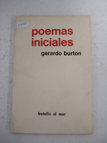 POEMAS INICIALES