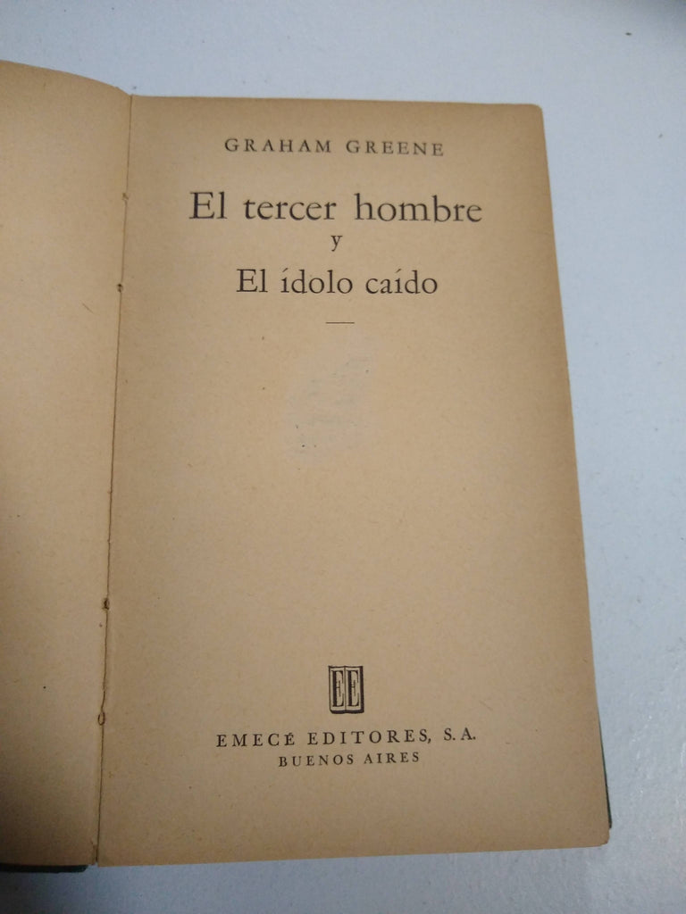 el tercer hombre y el idolo caido