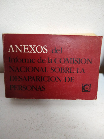 Anexos del Informe de la Comision Nacional sobre la Desaparicion de Personas.