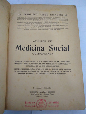 Apuntes de medicina social