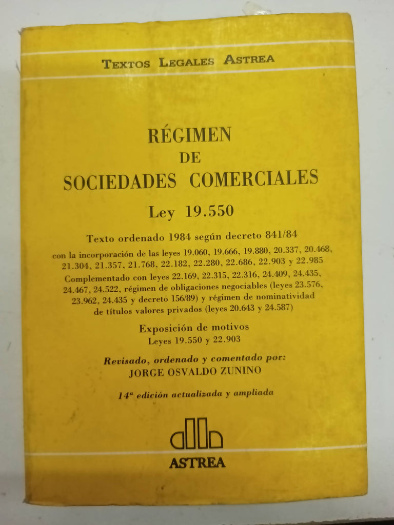 Regimen de sociedades comerciales