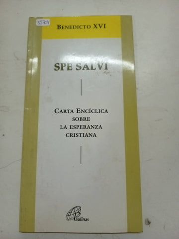 Spe salvi carta enciclica sobre la esperanza cristiana