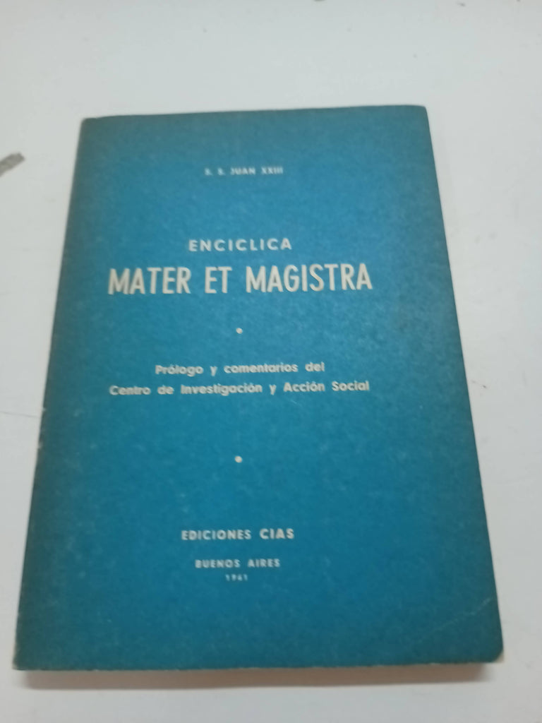 Enciclica mater et magistra